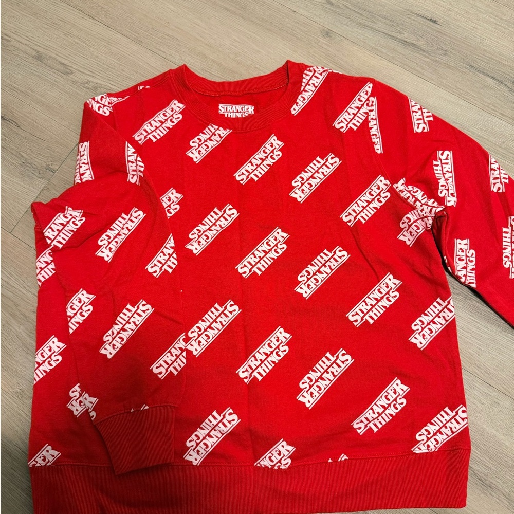 Stranger Things Red Women's Sweater - Picture 2 of 3